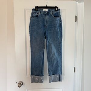 Abercrombie Curve Love Ankle Straight Jeans